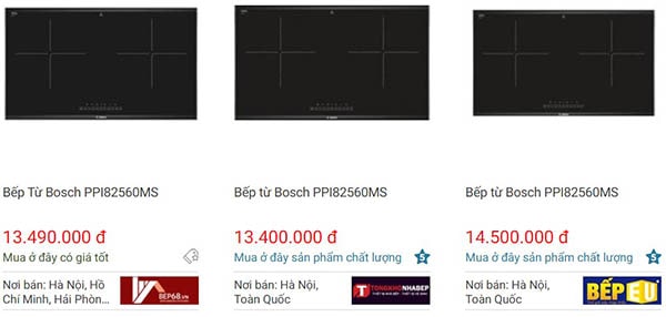 Giá bếp từ âm Bosch PPI82560MS