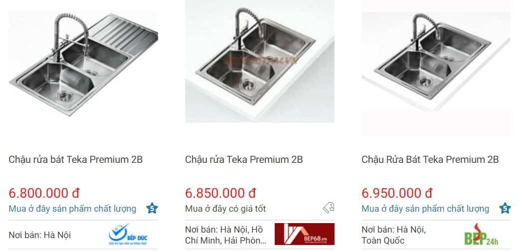 Giá chậu rửa bát Teka PREMIUM 2B tốt nhất