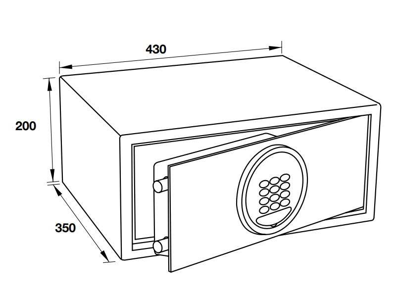 Két sắt mở trước Hafele SB-600 836.29.5000