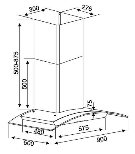 Máy hút mùi Kocher K-228S 90cm0