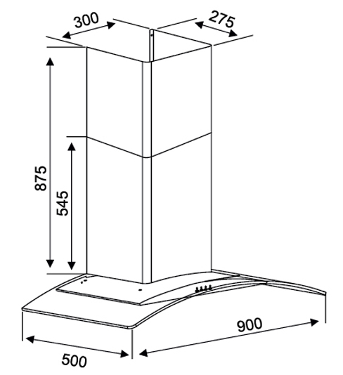 Máy hút mùi Kocher K-8890 90cm0