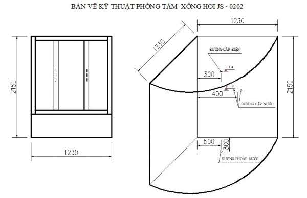 Phòng tắm xông hơi ướt Govern JS-02020