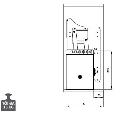 Rổ chén đĩa di động CUCINA LENTO 504.76.137 800mm Inox 304/ Xám0