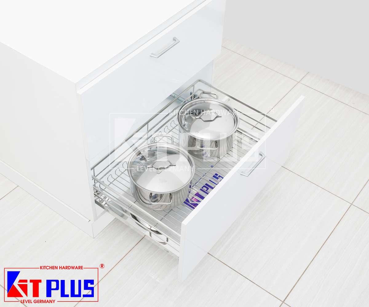 Giá xoong nồi nan dẹt inox mờ Kit Plus BG VIP.70