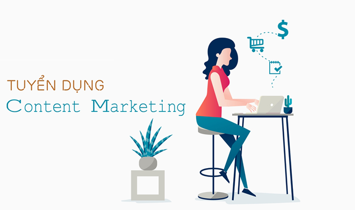 Tuyển nhân viên Content Marketing  - Lương 12tr + % doanh số