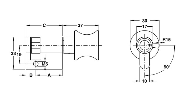 Ruột khóa 1 đầu vặn Hafele 916.08.252, 41,5mm Đồng thau0