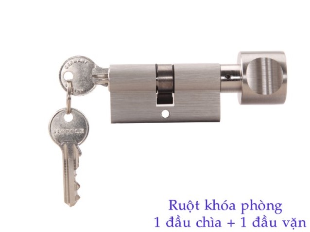 Ruột khóa 1 đầu chìa, 1 đầu vặn Hafele 916.96.325, 71mm Đồng thau