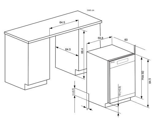 Máy rửa bát Spelier SP 15 DW-SS1