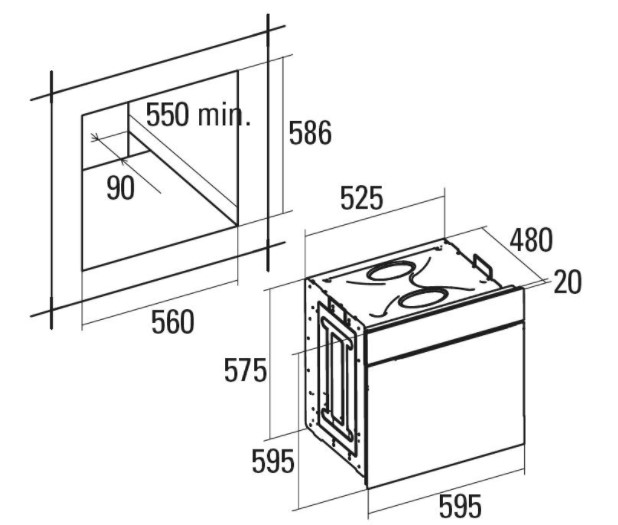 Lò nướng Cata CDP 780 AS BK0