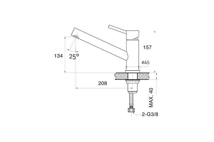 Vòi rửa chén bát Cata XBB0