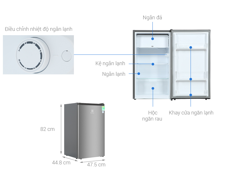 Tủ lạnh Electrolux 94 Lít EUM0930AD-VN1