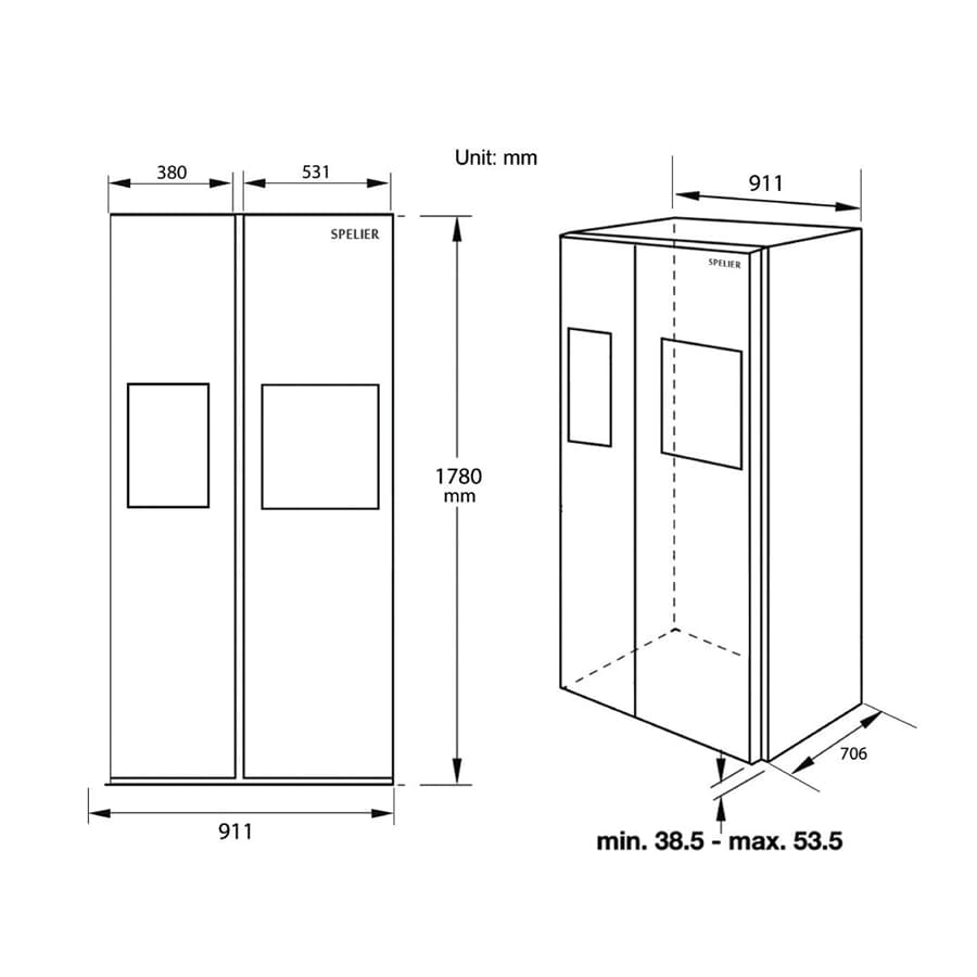 Tủ Lạnh Spelier SPO 570 IT0