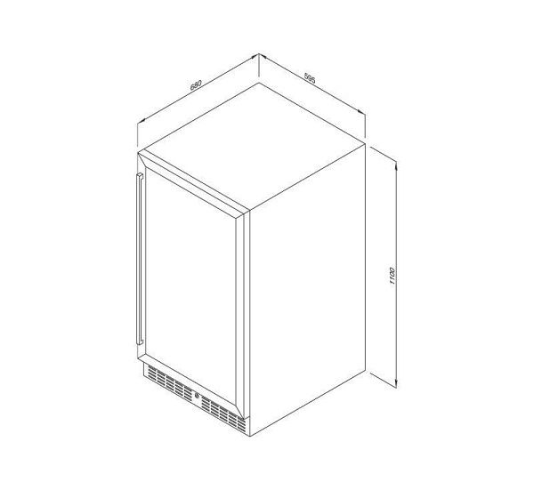 Tủ bảo quản rượu đứng độc lập Malloca MWC-89S0